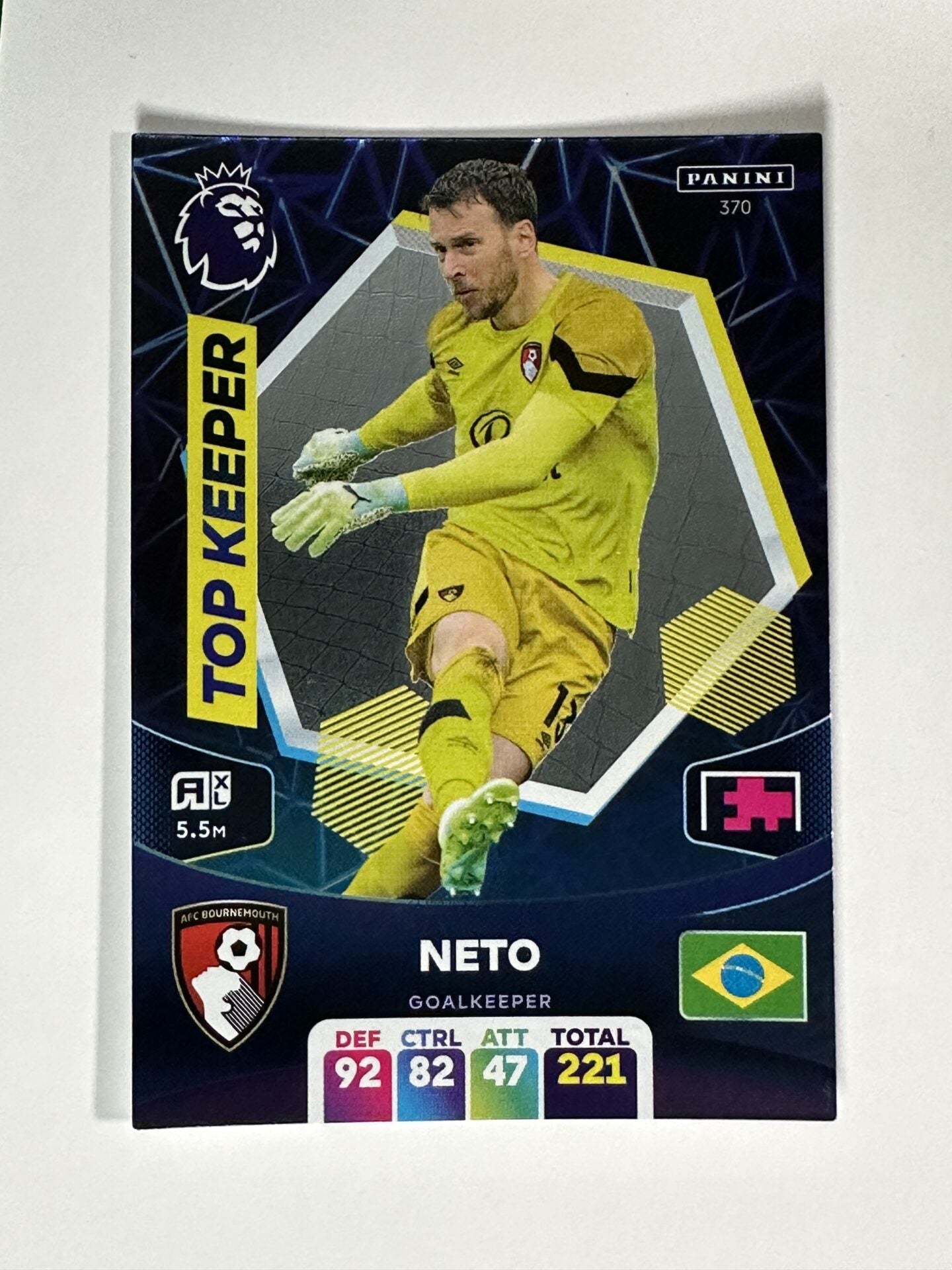 370 Neto Bournemouth Top Keeper Panini Premier League Adrenalyn XL 2024 Card