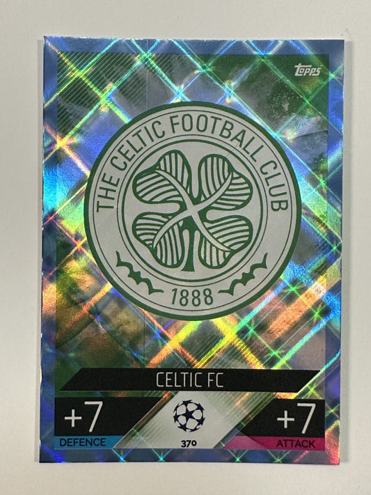 370 Team Badge Crystal Foil Parallel (Celtic) Topps Match Attax 2022:2023 Card