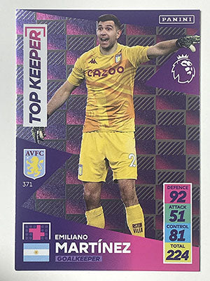 371.-Emiliano-Martinez-Aston-Villa-Top-Keeper-Panini-Adrenalyn-XL-2021-22-Card-Football