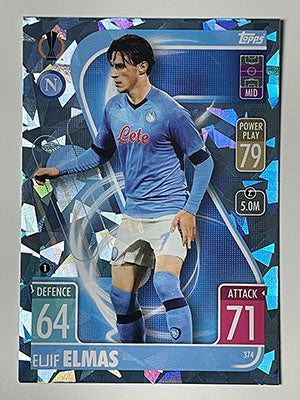 374.-Eljif-Elmas-Crystal-Foil-Parallel-SSC-Napoli-Match-Attax-2021-22-Topps-Football-Card