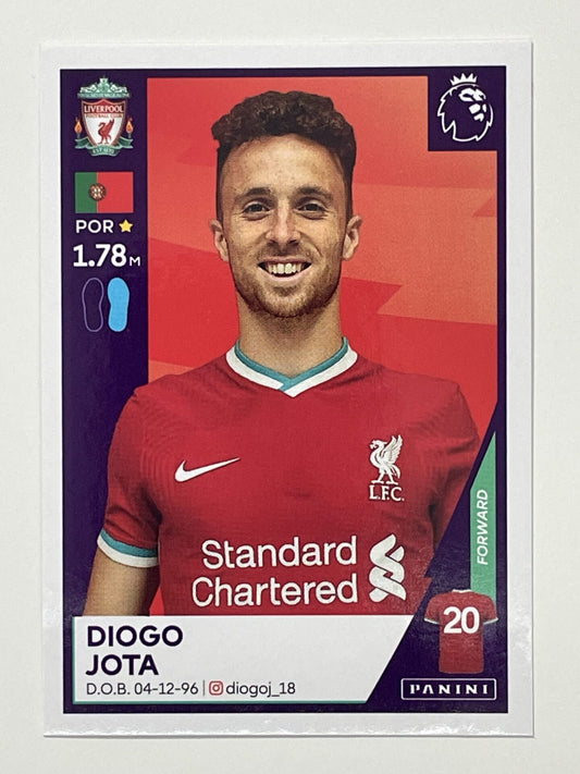 375 Diogo Jota Sticker Liverpool Premier League 2021 Football Sticker