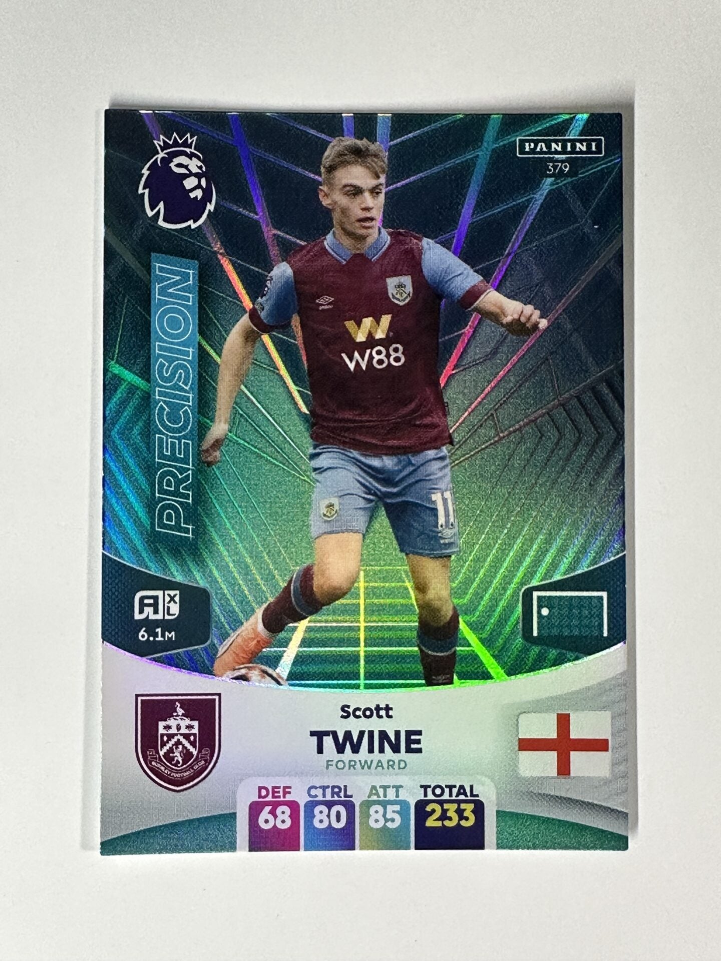 379 Scott Twine Burnley Precision Panini Premier League Adrenalyn XL 2024 Card