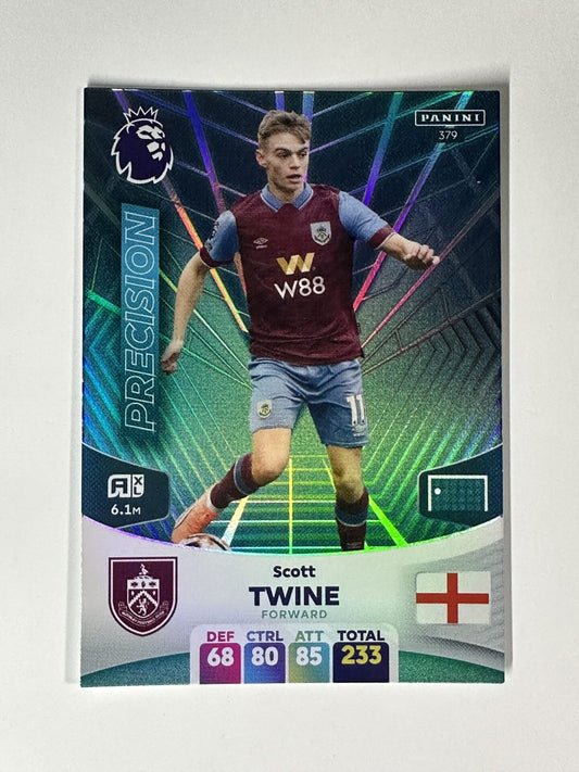 379 Scott Twine Burnley Precision Panini Premier League Adrenalyn XL 2024 Card