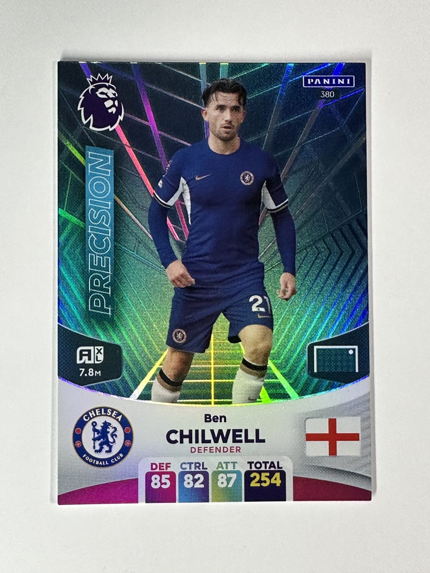 380 Ben Chilwell Chelsea Precision Panini Premier League Adrenalyn XL 2024 Card