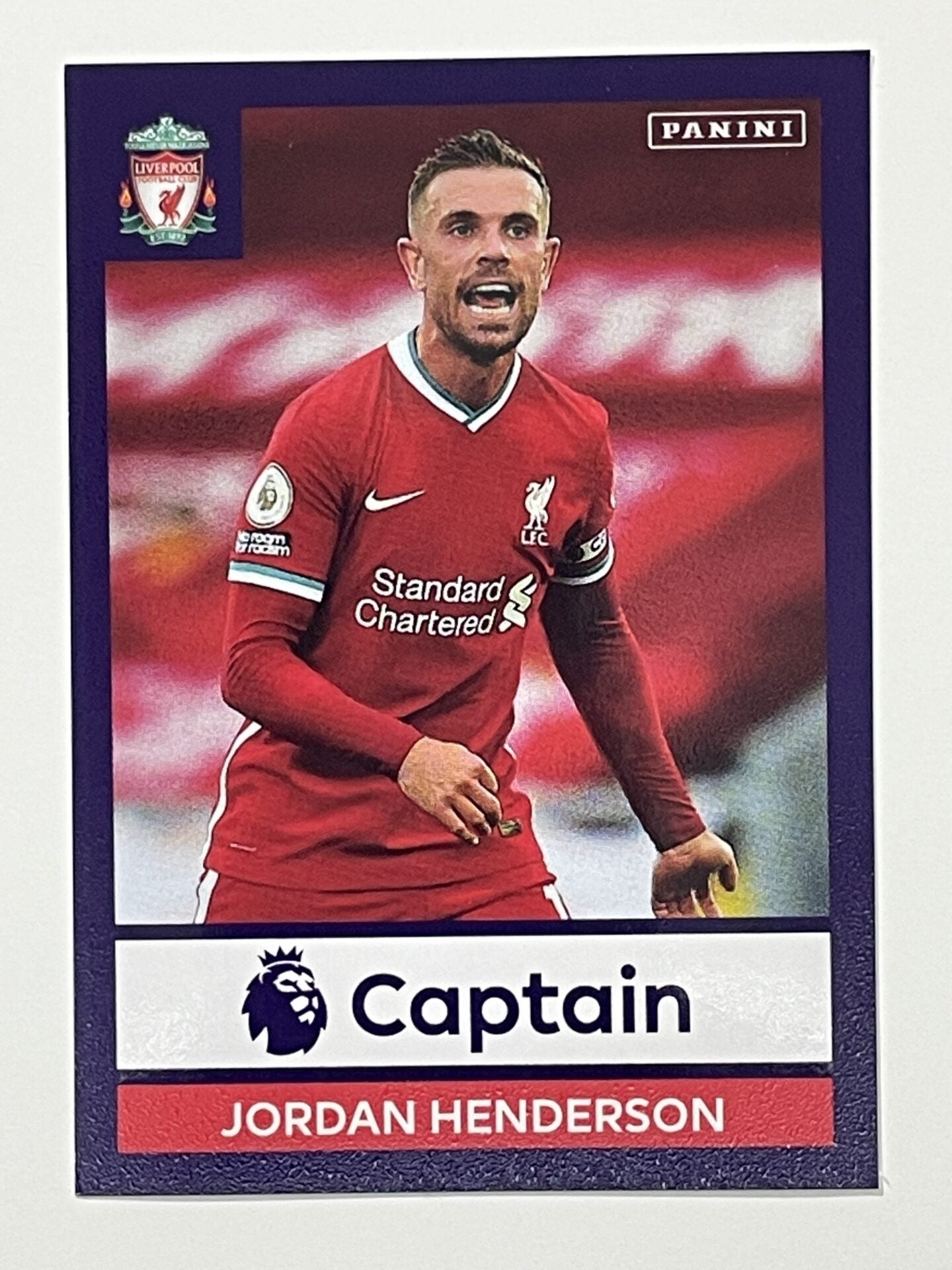 381 Jordan Henderson Captain Sticker Liverpool Premier League 2021 Football Sticker