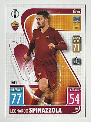 381.-Leonardo-Spinazzola-AS-Roma-Match-Attax-2021-22-Topps-Football-Card