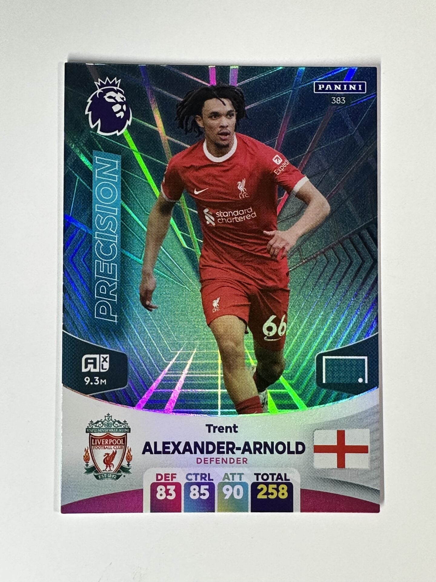 383 Trent Alexander-Arnold Liverpool Precision Panini Premier League Adrenalyn XL 2024 Card