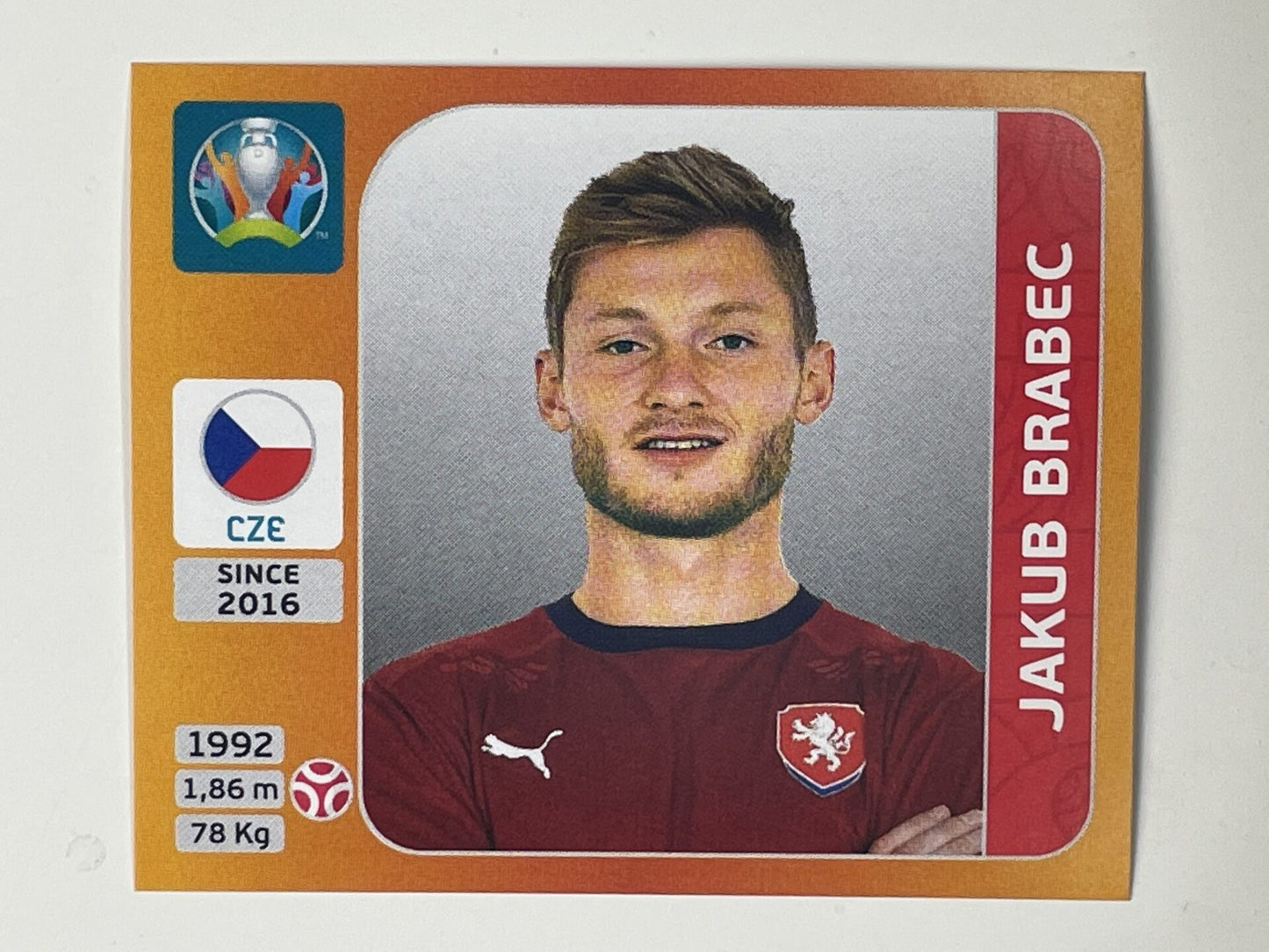 384. Jakub Brabec (Czech Republic) &#8211; Euro 2020 Stickers