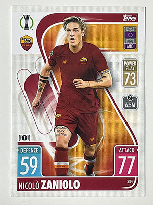 384.-Nicolo-Zaniolo-AS-Roma-Match-Attax-2021-22-Topps-Football-Card