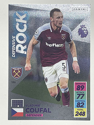 386.-Vladimir-Coufal-West-Ham-Defensive-Rock-Panini-Adrenalyn-XL-2021-22-Card-Football