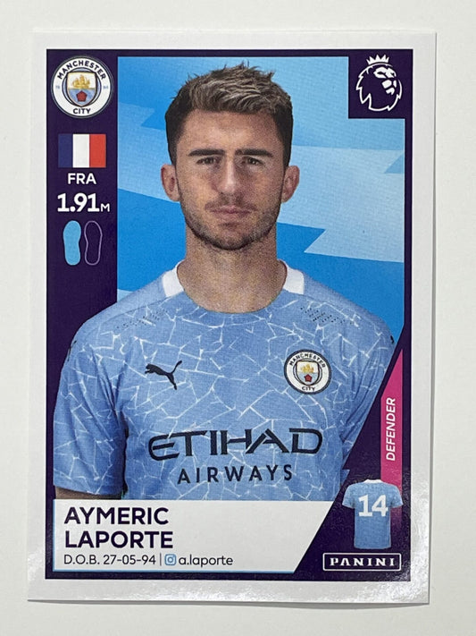 389 Aymeric Laporte Sticker Manchester City Premier League 2021 Football Sticker