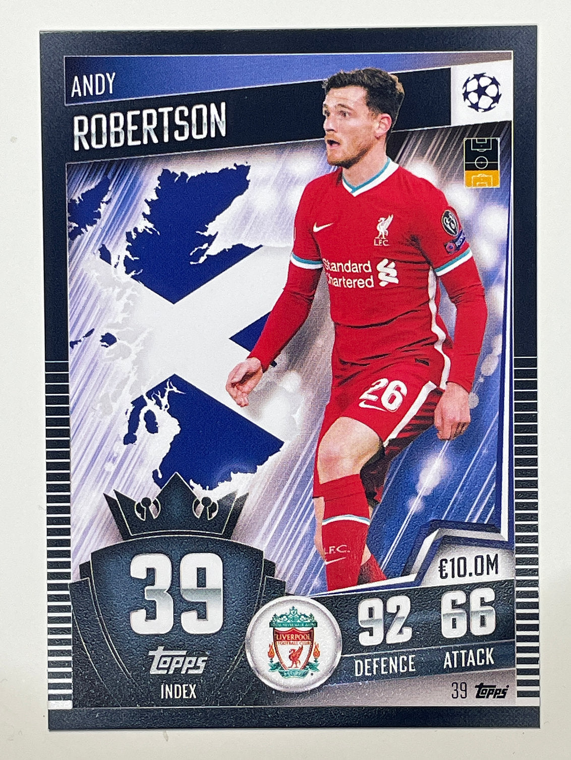 39. Andy Robertson (Liverpool) Football Card &#8211; Match Attax 101 2021 Card