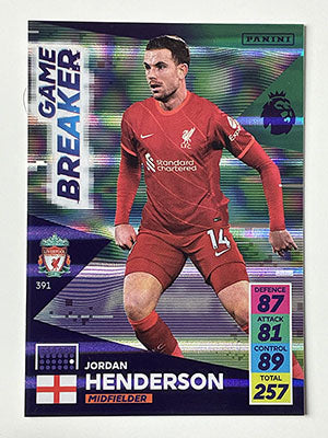 391.-Jordan-Henderson-Game-Breaker-Football-Card-Panini-Adrenalyn-XL-2021-22