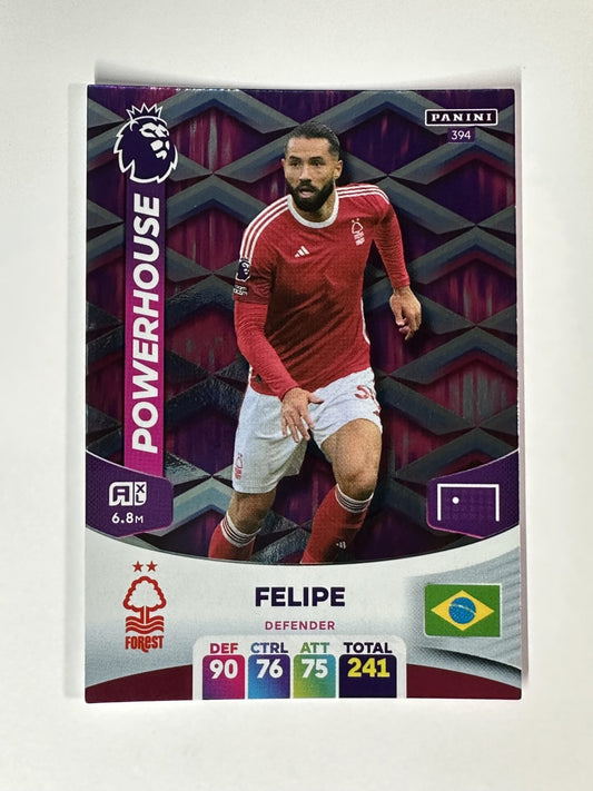 394 Felipe Nottingham Forest Powerhouse Panini Premier League Adrenalyn XL 2024 Card