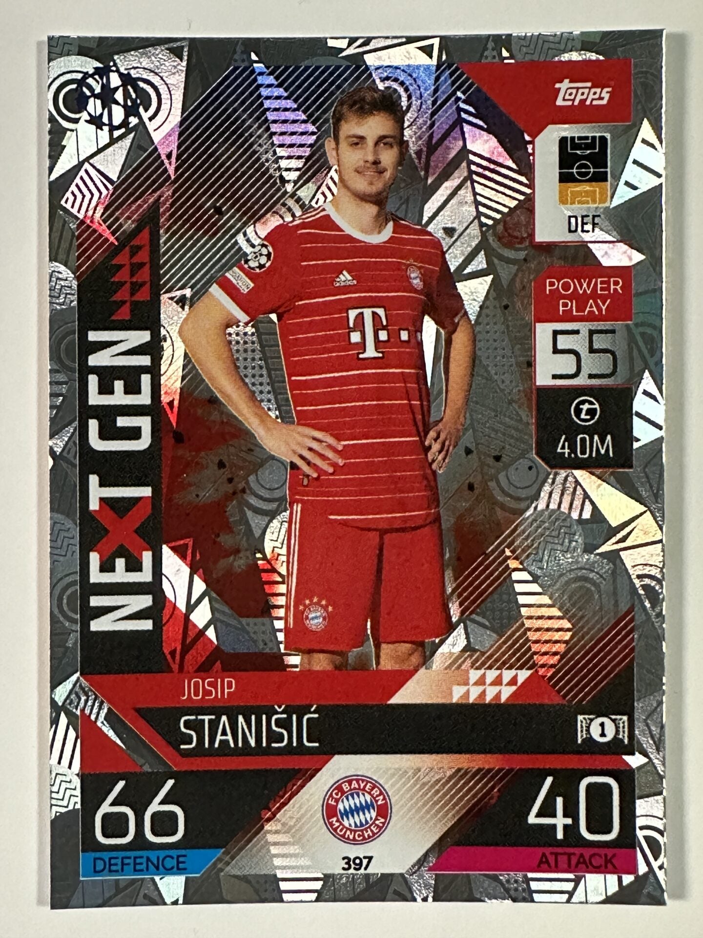 397 Josip Stanisic Next Gen (Bayern Munich) Topps Match Attax 2022:2023 Card