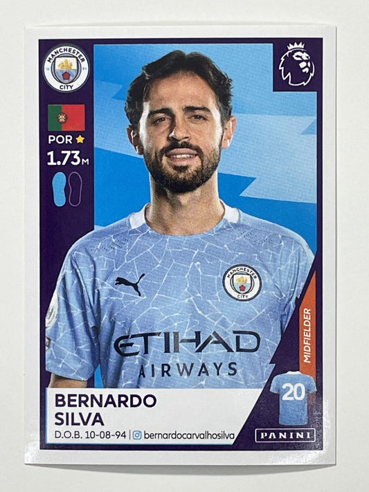 398 Bernardo Silva Sticker Manchester City Premier League 2021 Football Sticker