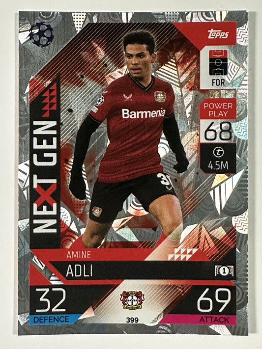 399 Amine Adli Next Gen (Bayer Leverkusen) Topps Match Attax 2022:2023 Card