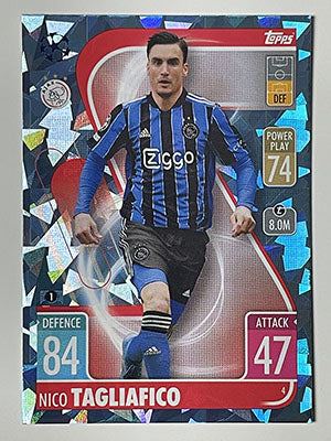 4.-Nico-Tagliafico-Crystal-Foil-Parallel-AFC-Ajax-Match-Attax-2021-22-Topps-Football-Card