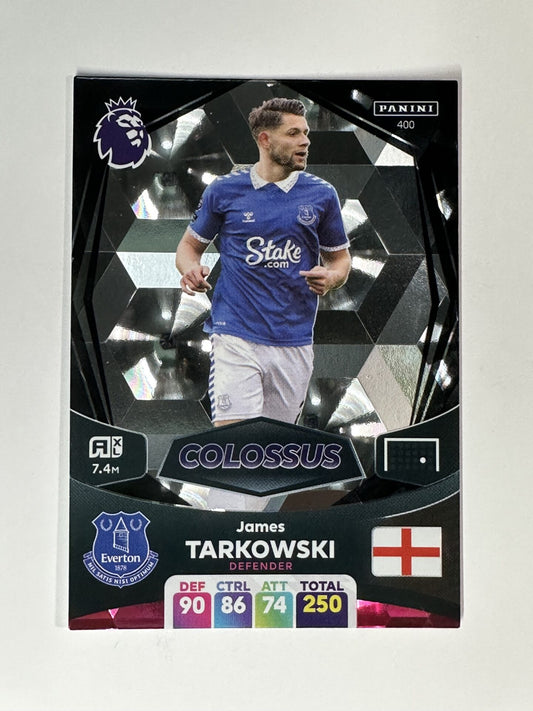 400 James Tarkowski Everton Colossus Panini Premier League Adrenalyn XL 2024 Card