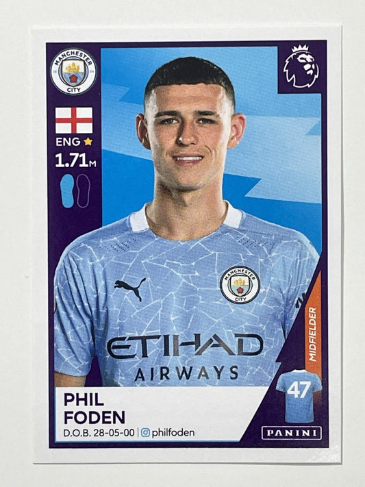 401 Phil Foden Sticker Manchester City Premier League 2021 Football Sticker