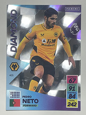 405.-Pedro-Neto-Wolves-Diamond-Panini-Adrenalyn-XL-2021-22-Card-Football