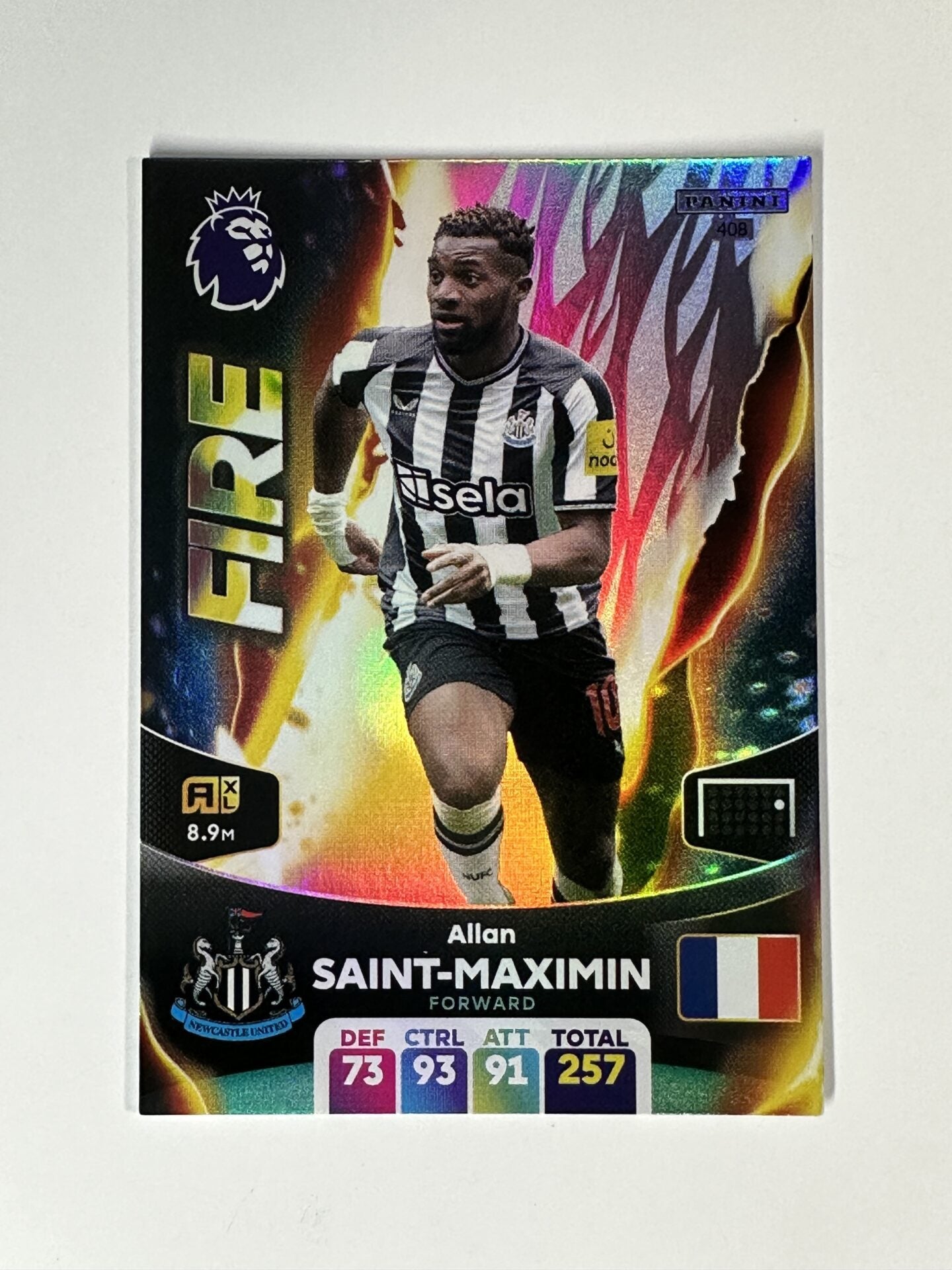 408 Allan Saint-Maximin Fire Panini Premier League Adrenalyn XL 2024 Card