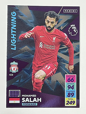 408.-Mohamed-Salah-Lightning-Football-Card-Panini-Adrenalyn-XL-2021-22