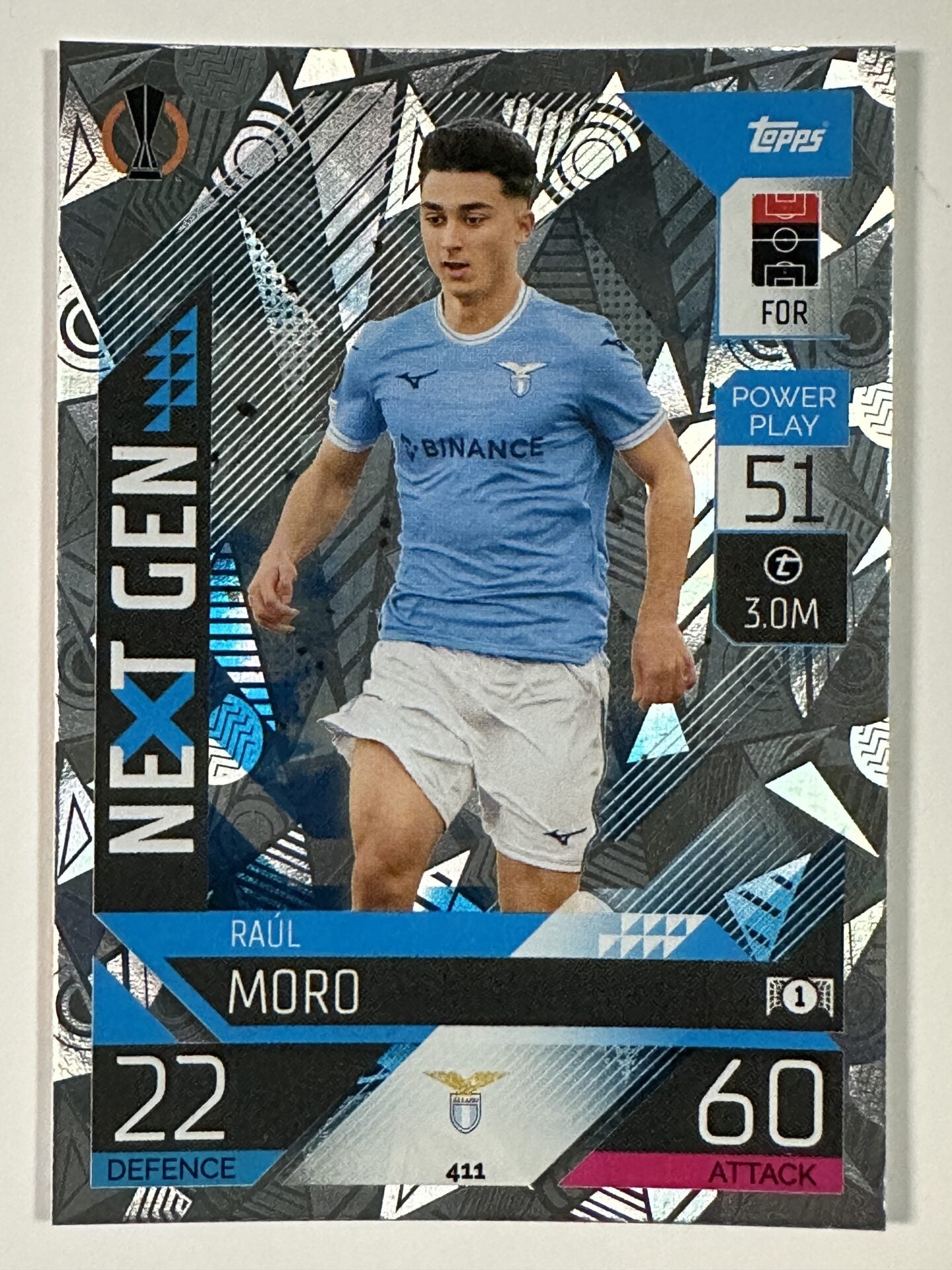 411 Raul Moro Next Gen (SS Lazio) Topps Match Attax 2022:2023 Card