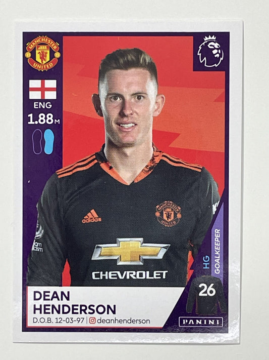 413 Dean Henderson Sticker Manchester United Premier League 2021 Football Sticker