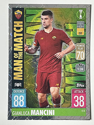 414.-Gianluca-Mancini-Man-of-the-Match-AS-Roma-Match-Attax-2021-22-Topps-Football-Card