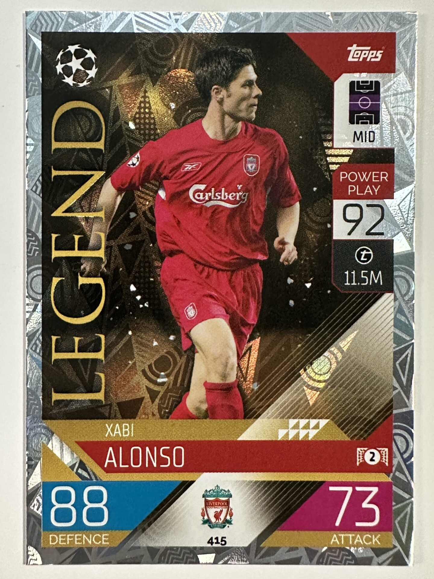 415 Xabi Alonso Legend (Liverpool) Topps Match Attax 2022:2023 Card