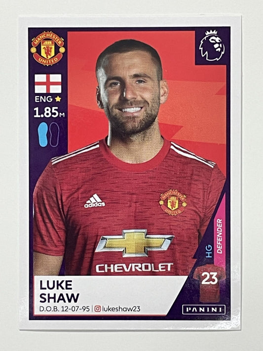 416 Luke Shaw Sticker Manchester United Premier League 2021 Football Sticker