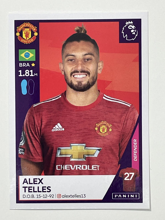 417 Alex Telles Sticker Manchester United Premier League 2021 Football Sticker