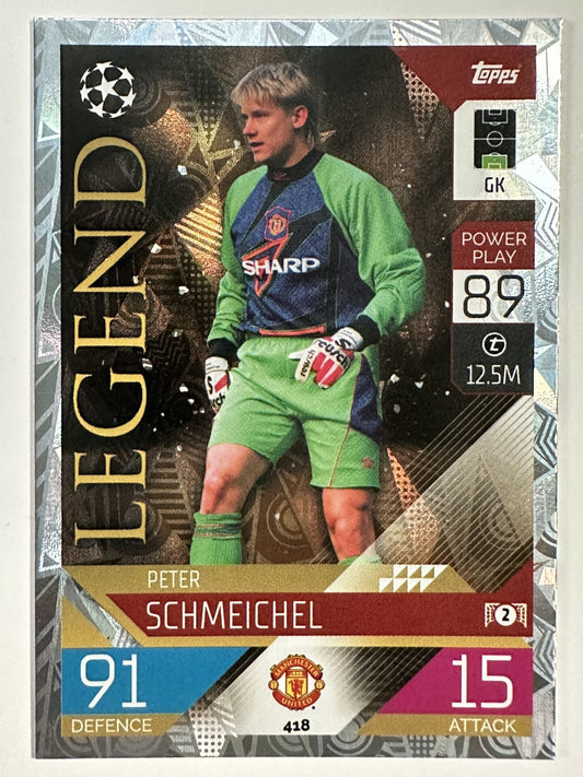 418 Peter Schmeichel Legend (Manchester United) Topps Match Attax 2022:2023 Card