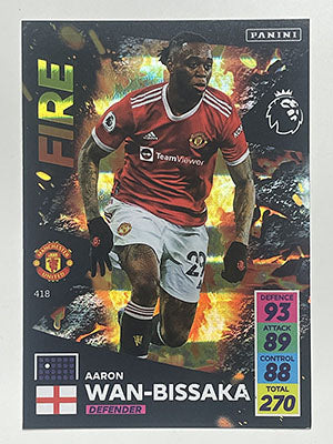 418.-Aaron-Wan-Bissaka-Manchester-United-Fire-Panini-Adrenalyn-XL-2021-22-Card-Football