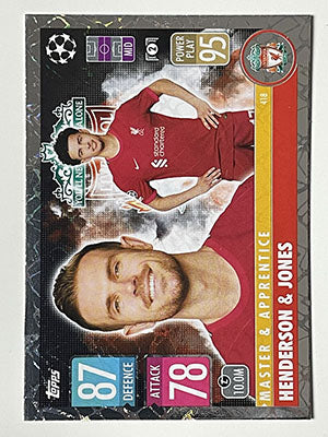 418.-Jordan-Henderson-Curtis-Jones-Master-Apprentice-Match-Attax-2021-22-Topps-Football-Card