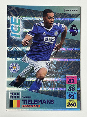 420.-Youri-Tielemans-Ice-Football-Card-Panini-Adrenalyn-XL-2021-22