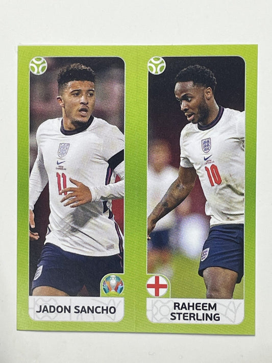 427a:b. Jadon Sancho &#038; Raheem Sterling (England) &#8211; Euro 2020 Stickers