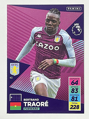 43.-Bertrand-Traore-Aston-Villa-Panini-Adrenalyn-XL-2021-22-Card-Football