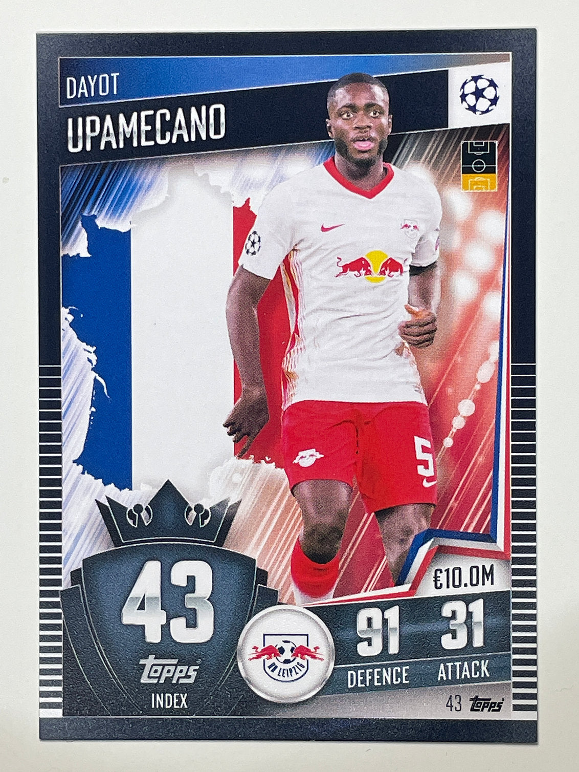 43. Dayot Upamecano (RB Leipzig) Football Card &#8211; Match Attax 101 2021 Card