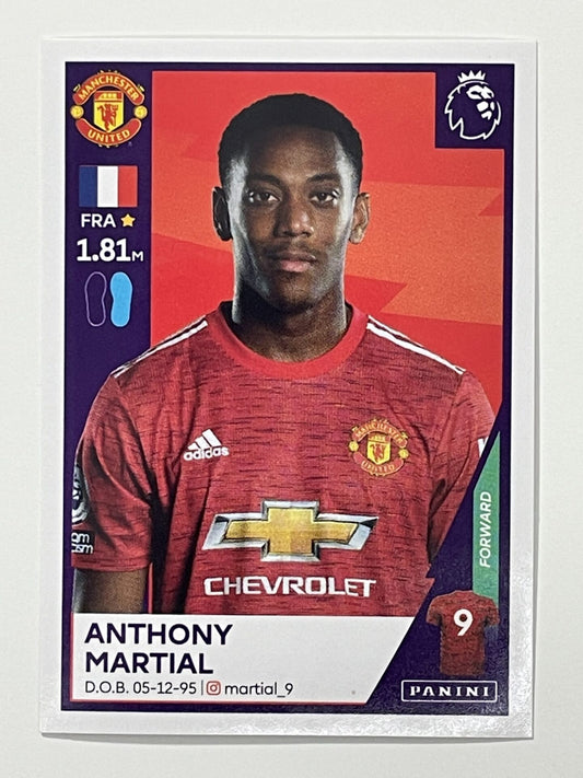 431 Anthony Martial Sticker Manchester United Premier League 2021 Football Sticker