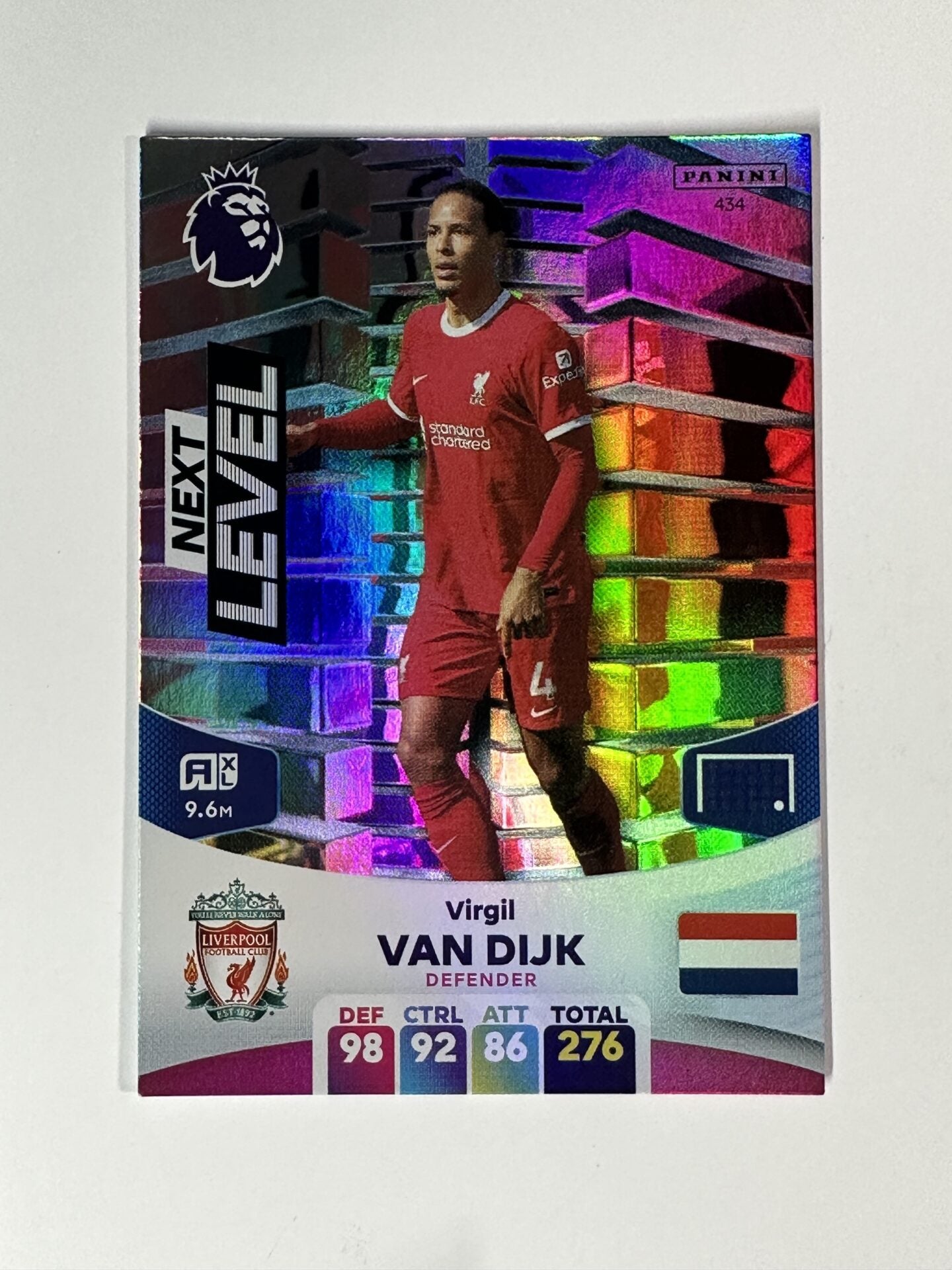 434 Virgil Van Dijk Southampton Next Level Panini Premier League Adrenalyn XL 2024 Card