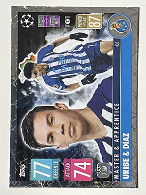 435.-Matheus-Uribe-Luis-Diaz-Master-Apprentice-Match-Attax-2021-22-Topps-Football-Card