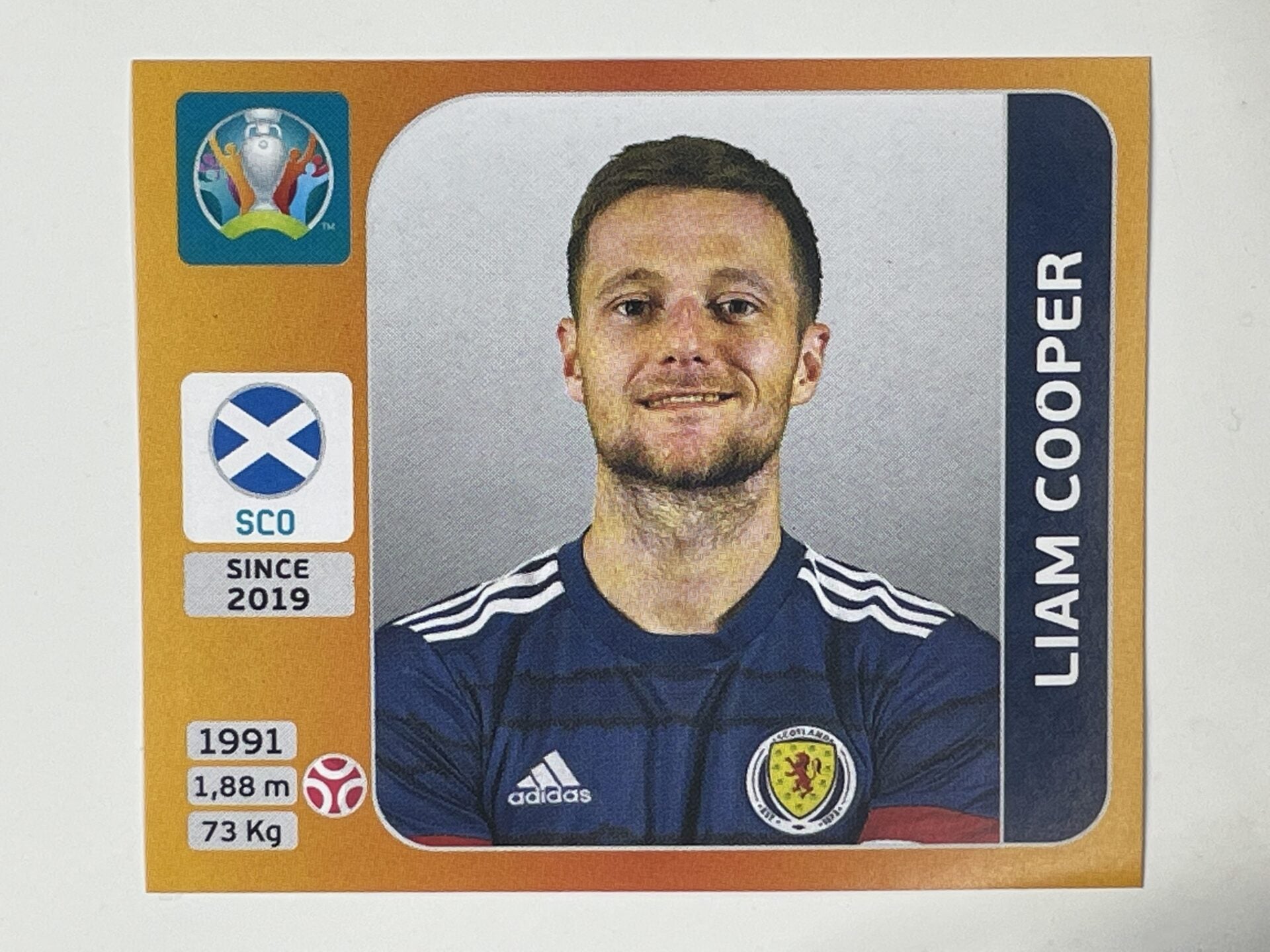 437. Liam Cooper (Scotland) &#8211; Euro 2020 Stickers