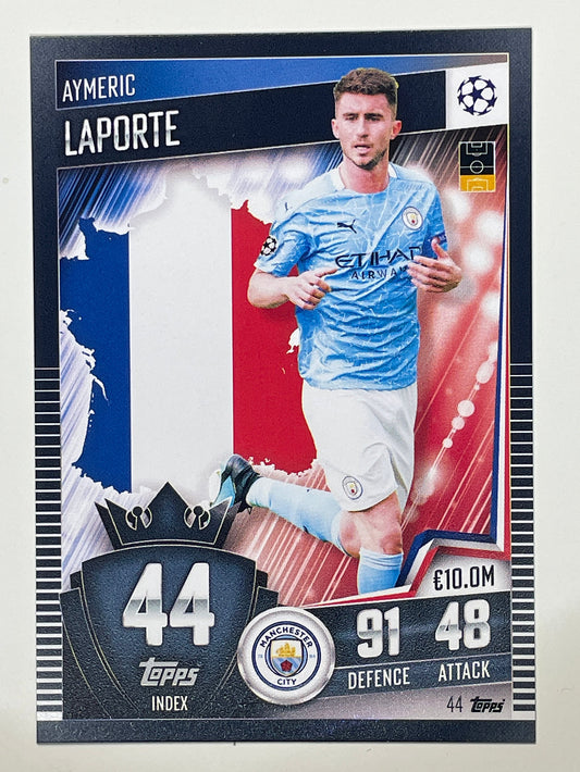 44. Aymeric Laporte (Manchester City) Football Card &#8211; Match Attax 101 2021 Card