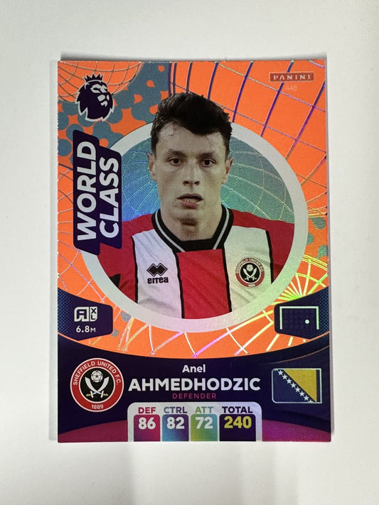 448 Anel Ahmedhodzic Sheffield United World Class Panini Premier League Adrenalyn XL 2024 Card