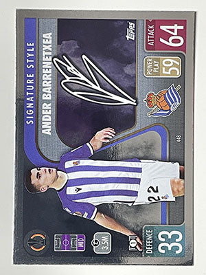 448.-Ander-Barrenetxea-Signature-Style-Real-Sociedad-Match-Attax-2021-22-Topps-Football-Card