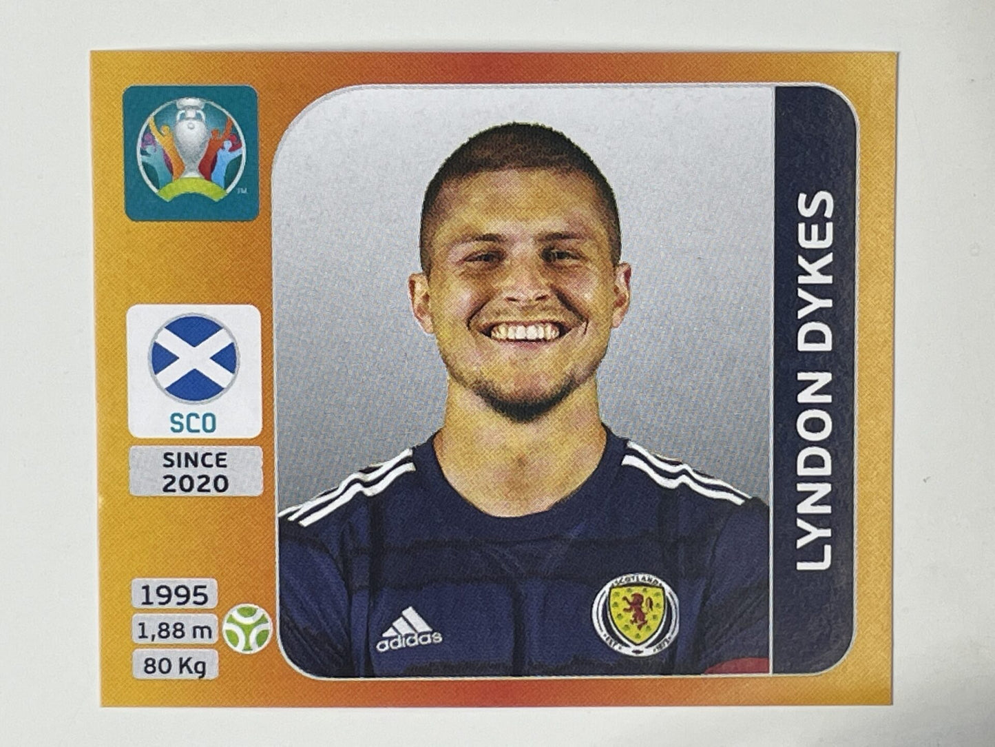 452. Lyndon Dykes (Scotland) &#8211; Euro 2020 Stickers