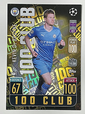 454.-Kevin-De-Bruyne-100-Club-Manchester-City-Match-Attax-2021-22-Topps-Football-Card