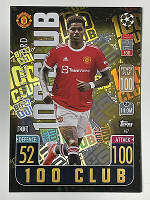 457.-Marcos-Rashford-100-Club-Manchester-United-Match-Attax-2021-22-Topps-Football-Card